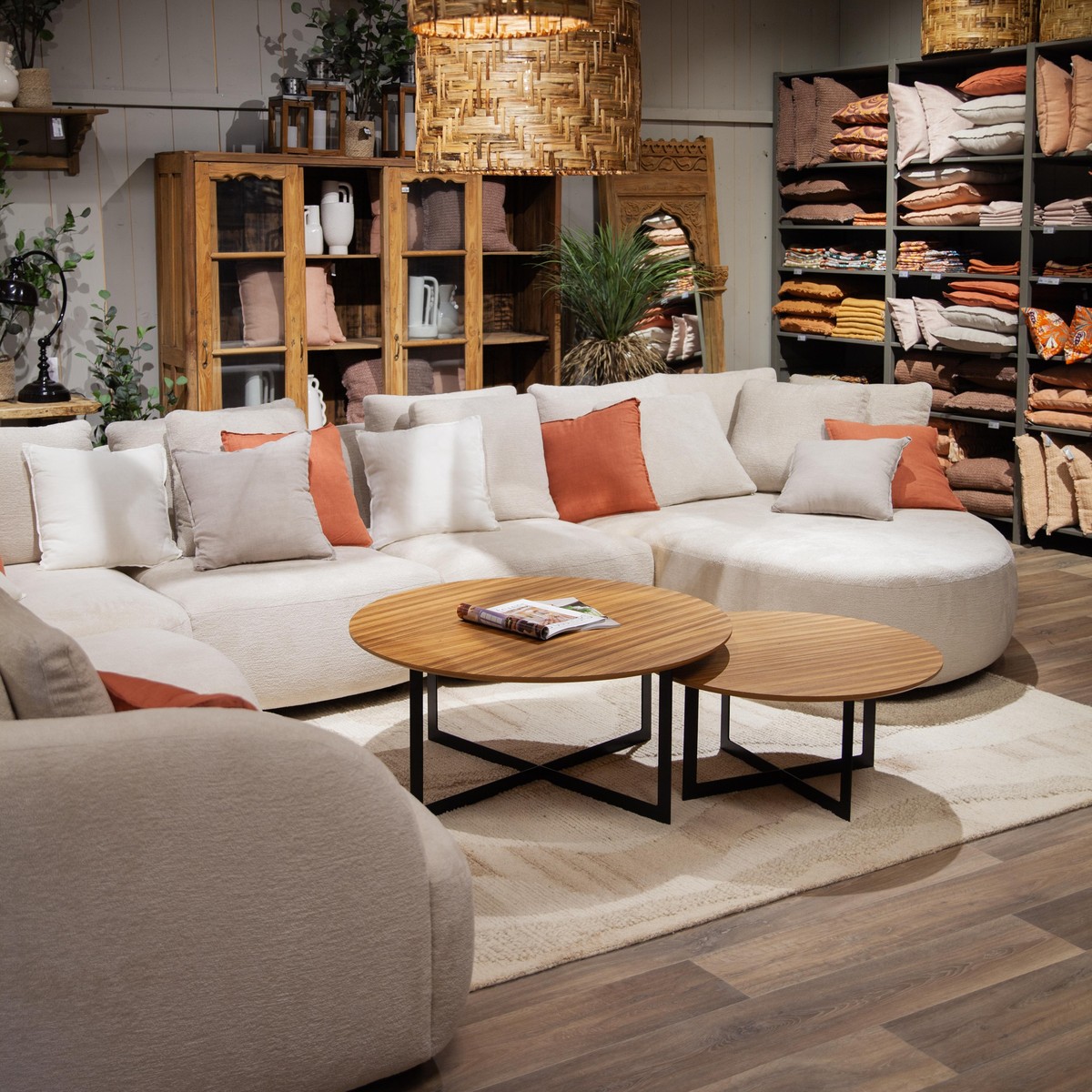 Passe Partout NV Medusa Canapé modulable Medusa Lovely 6 places Multi-couleurs 367x337xH86cm A44cm