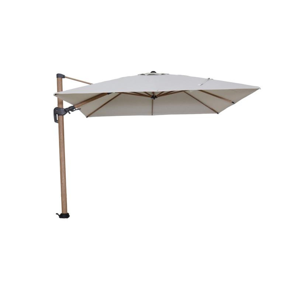 Tierra outdoor Duraflex Parasol Duraflex avec socle à roulettes 3x3 m Beige 300x300 cm