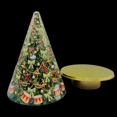 Schilliger Sélection  Boite à Biscuits Sapin de Noël Musicale  18x31cm