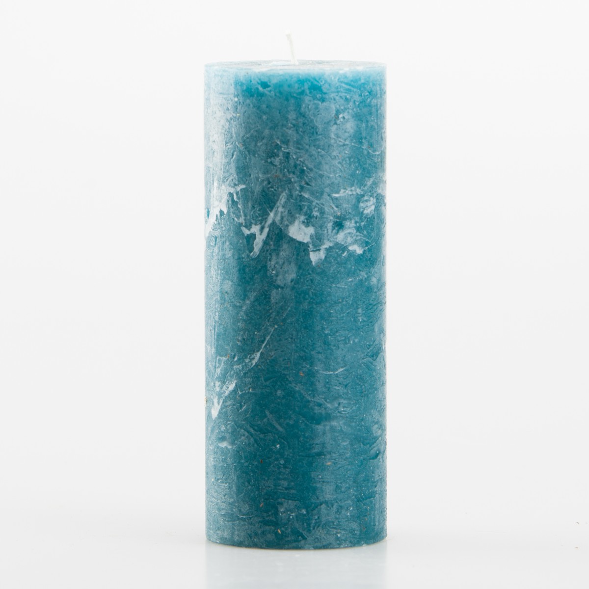   Bougie cylindrique 7x18cm Bleu pétrole 7x18cm