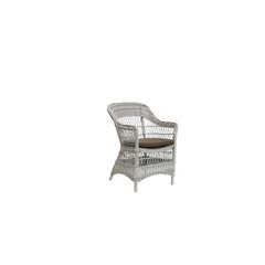 Sika-Design Charlot Fauteuil de repas Charlot avec coussin d'assise Blanc 57x62x84cm
