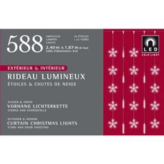   Rideau lumineux Int./Ext. LED 588L. Etoiles fixes et Chutes de neiges 588L. LED  826 ampoules