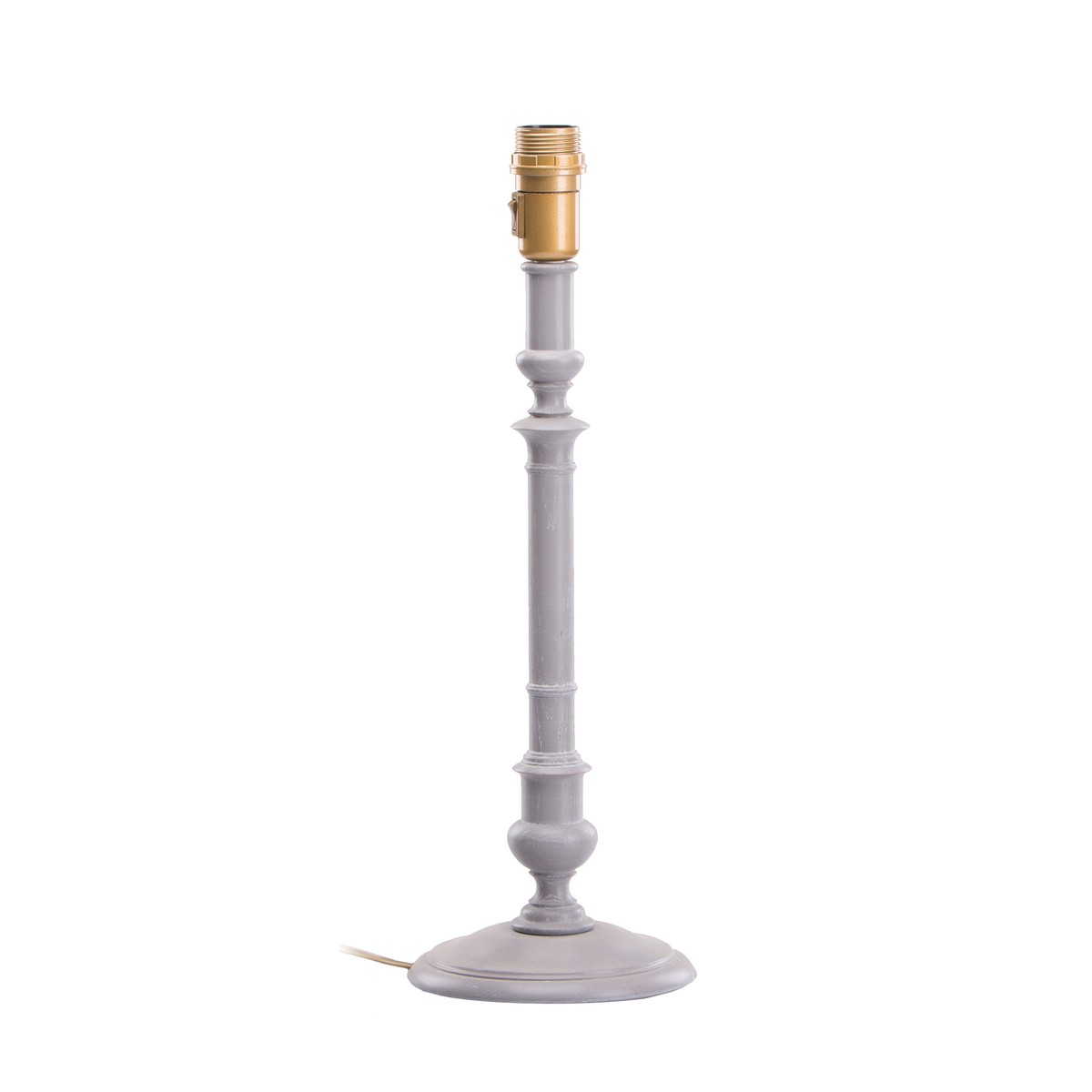 Schilliger Design  Pied de lampe Romance en chêne Gris perle 45cm