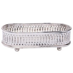 Schilliger Design  Corbeille à pain argentée  19x9.5x6cm