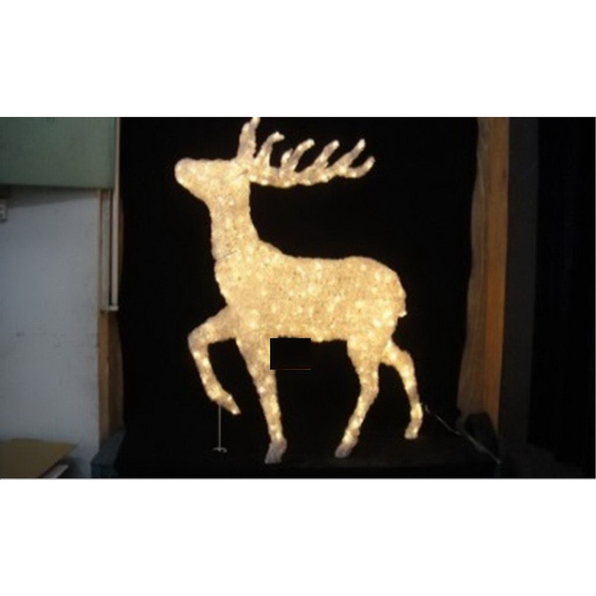   Cerf Lumineux debout Int./Ext. LED chaude 400L.  87x30x132cm (+8m de cable d alimentation)