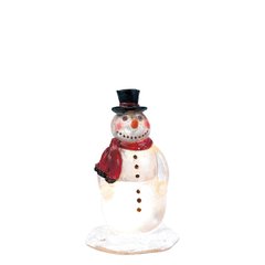 Luville Luville Bonhomme de neige en glace LED  4.5x4.5x8cm
