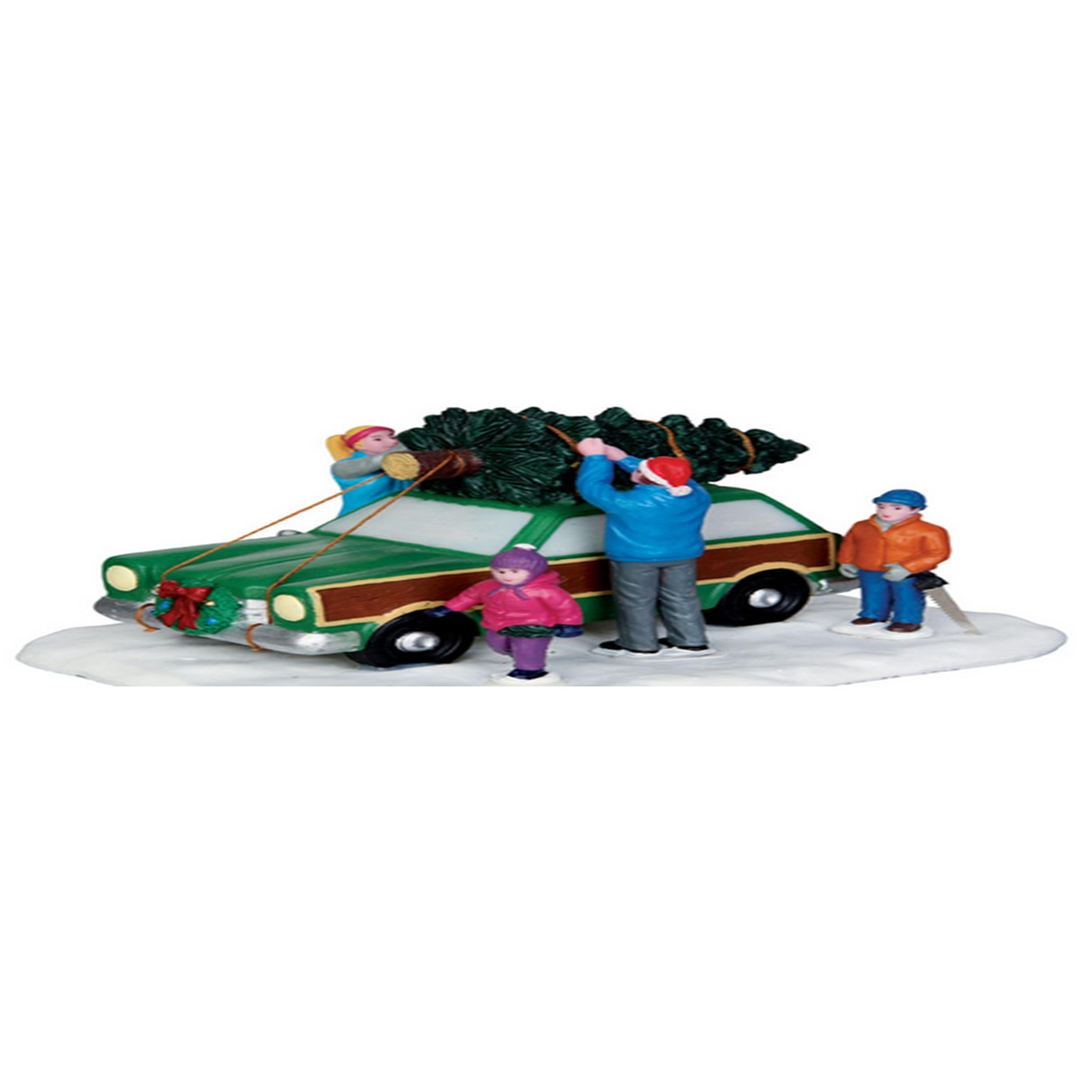  LEMAX Voiture transport du sapin  14.1x11.3x7cm