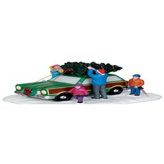  LEMAX Voiture transport du sapin  14.1x11.3x7cm