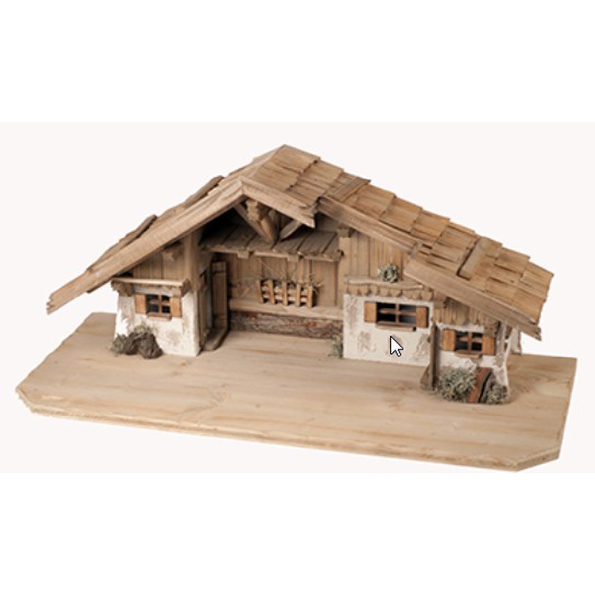   Crèche Crans-Montana pour santons de 11-15cm  90x40x38cm