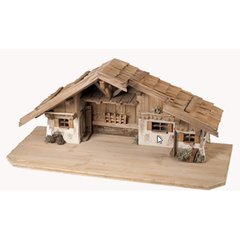   Crèche Crans-Montana pour santons de 11-15cm  90x40x38cm