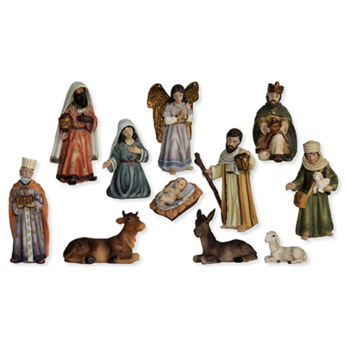   Santons Gloria Sainte Famille 11cm 11 pièces  11cm