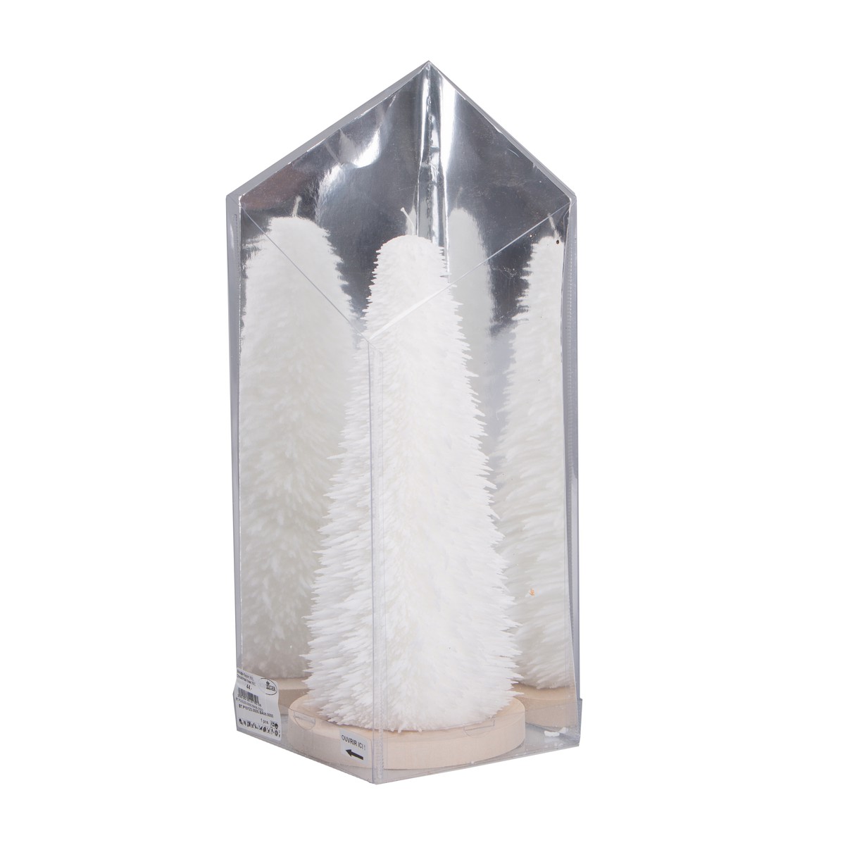   Bougie Sapin XXL Blanc neige Christmas tree XXL