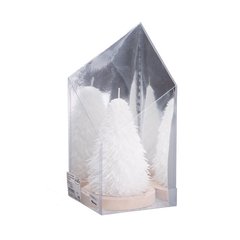   Bougie Sapin XL Blanc neige Christmas tree XL