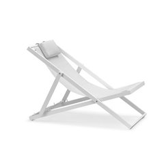 Schilliger Design  Transat de Jardin Oslo Blanc 96-105x63.8x64-81.2cm