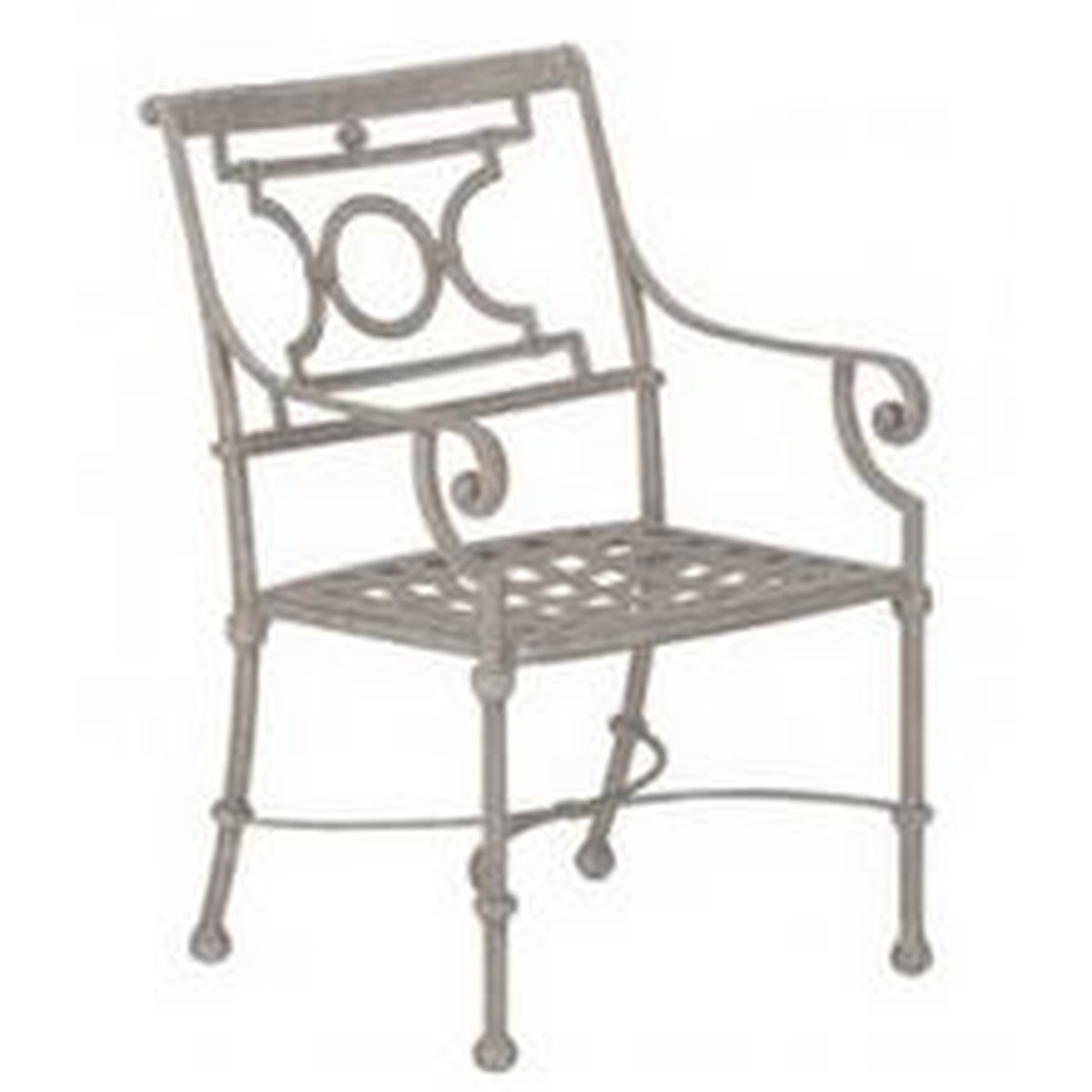 Landgrave Rhodes Fauteuil de repas Rhodes avec coussins Gris mastic 