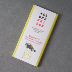 Carré Suisse  Chocolat au Lait, éclats amandes & Baobab  100gr