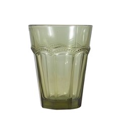   Verre à eau Frise Vert olive 8.5x5.6x10.9cm