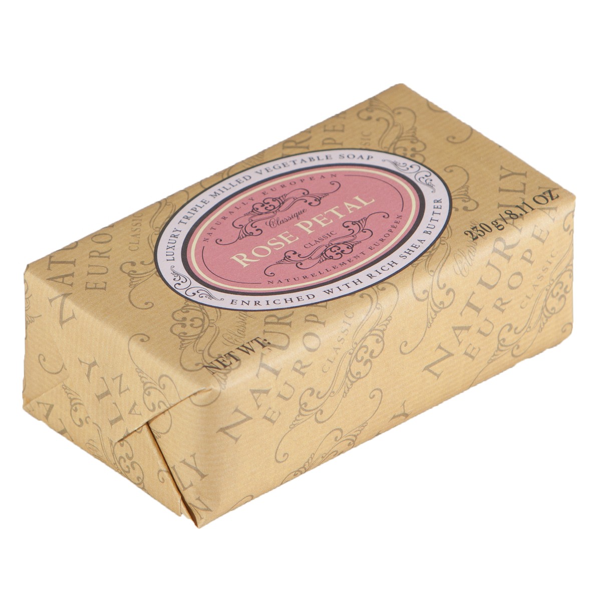  NATURALLY EUROPEAN Savon Rose Naturally 230gr  230gr