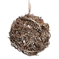   Boule en branches Anzère avec paillettes  14.5cm
