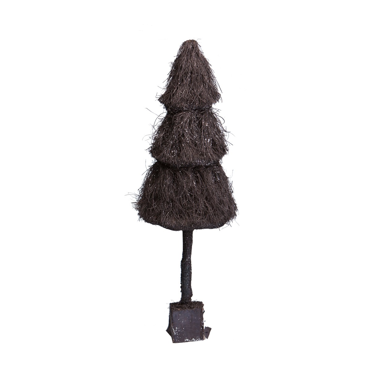   Sapin en Paille grisé avec Paillettes  60cm