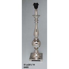   Pied de lampe allongé avec boule Brun bronze 14x14x52cm