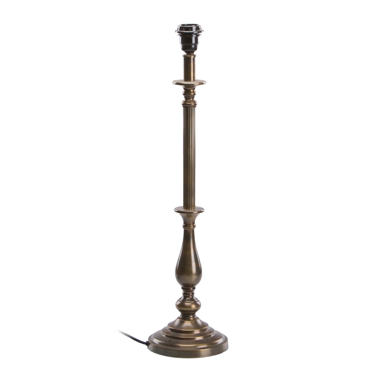   Pied de lampe allongé Brun bronze 16.5x16.5x60cm