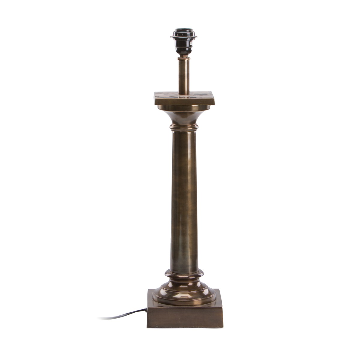   Pied de lampe Colonne Brun bronze 16x16x56.5cm