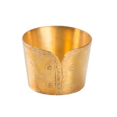   Rond de serviette argenté doré  5x4.5x3.5cm