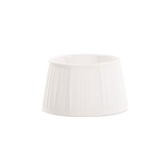   Abat-jour Victoria plissé rond Beige blanc crème 20x13/25x18/15cm