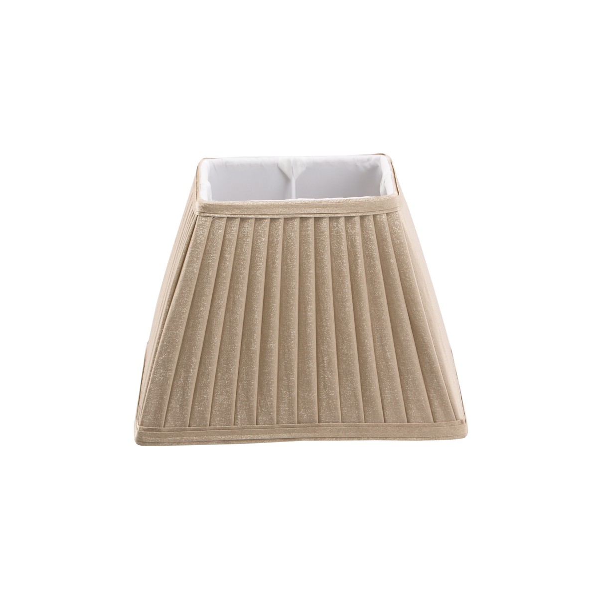   Abat-jour Victoria plissé carré Gris taupe 15x15/25x25/18cm