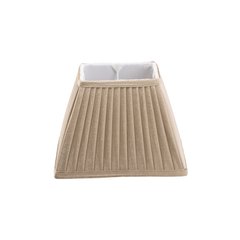   Abat-jour Victoria plissé carré Gris taupe 15x15/25x25/18cm