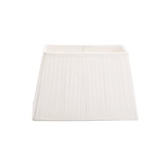   Abat-jour Victoria plissé rectangle Beige blanc crème 30x14/38x24/24cm