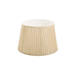   Abat-jour Charlotte plissé rond Beige 35x45x30cm