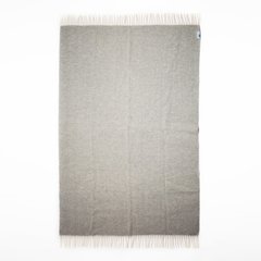  BUREL Plaid Manteigas en laine 170x130cm Gris étain pur 170x130cm