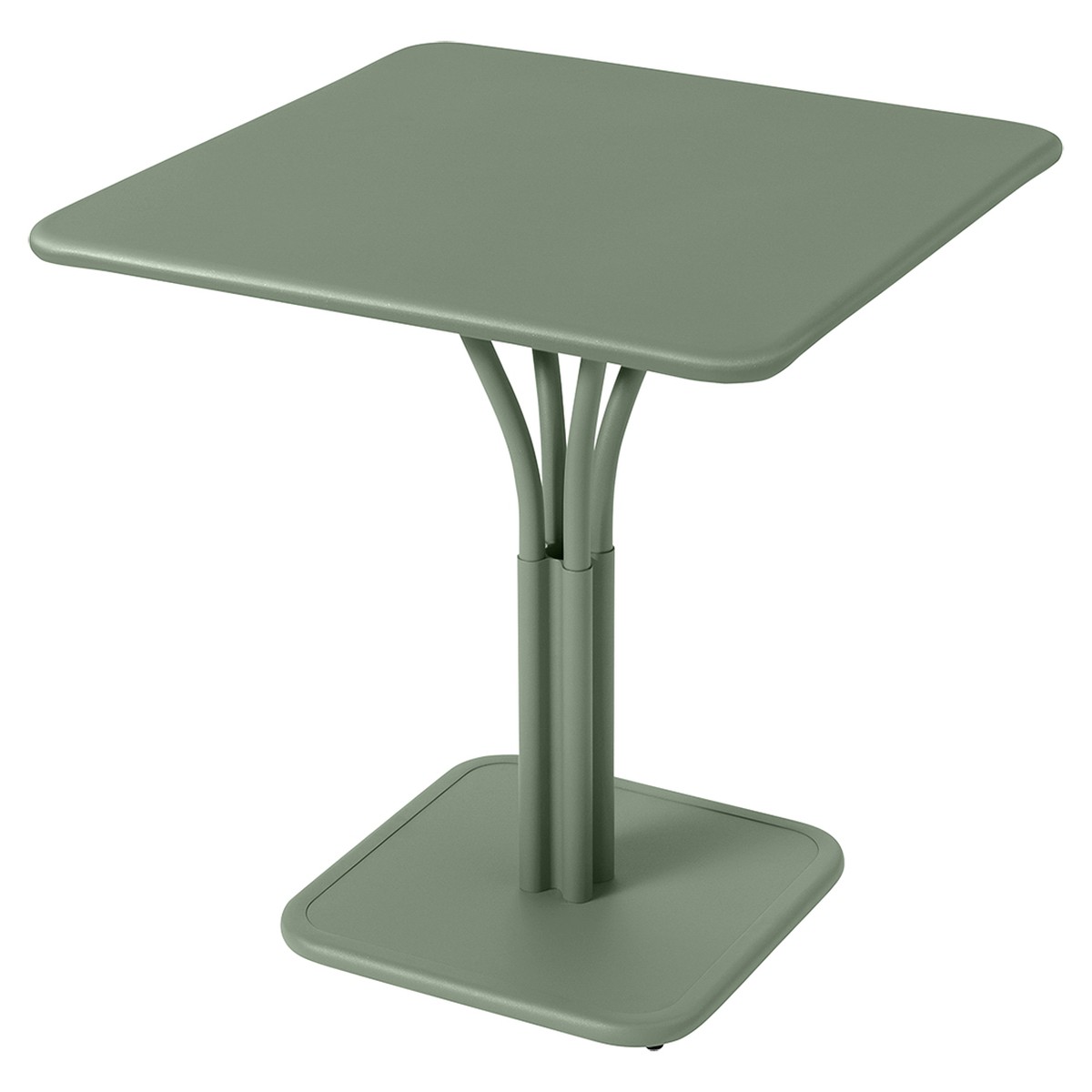 Table De Jardin En Résine Donna Pistache - Carrée 72x74x74 Cm - Empilable, Résistante Aux Intempéries