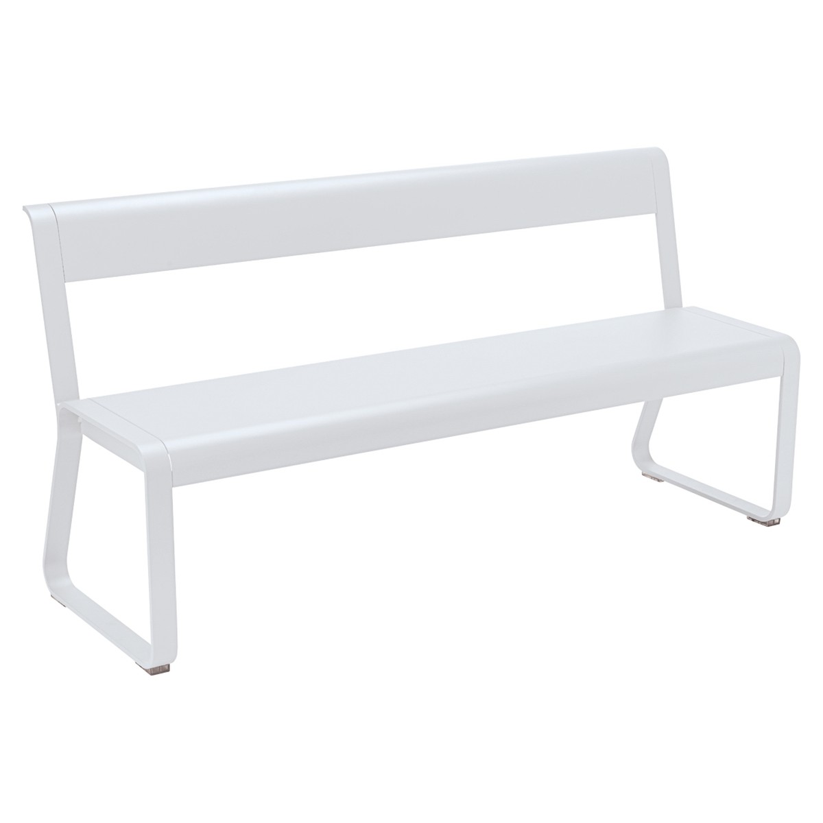 Fermob Bellevie Banc Bellevie à dossier Blanc L 161 x l 53.6 x H81cm