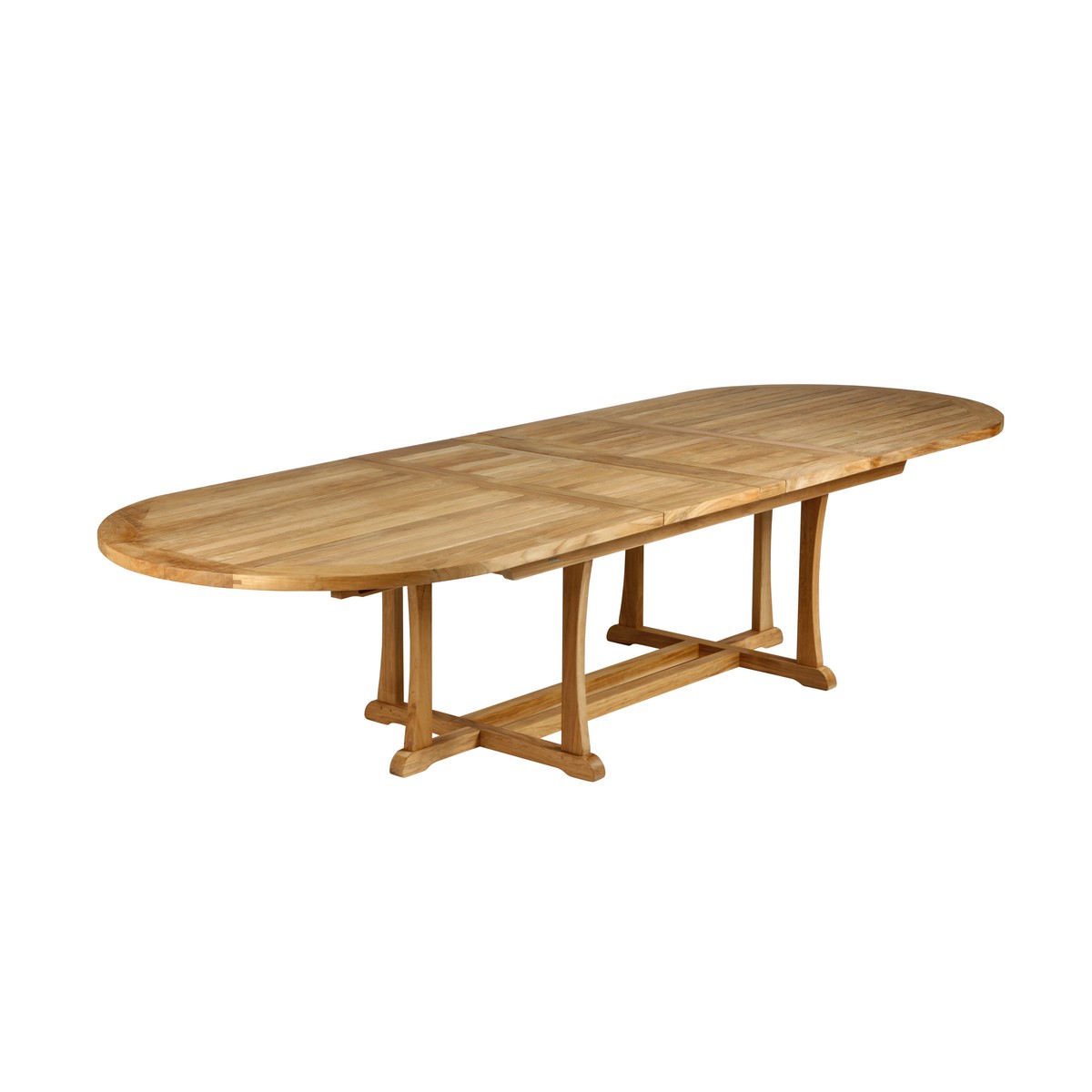 Barlow Tyrie Stirling Table Stirling de salle à manger avec allonges 320 ovale  237cm/319cmx110cmx70.2cm