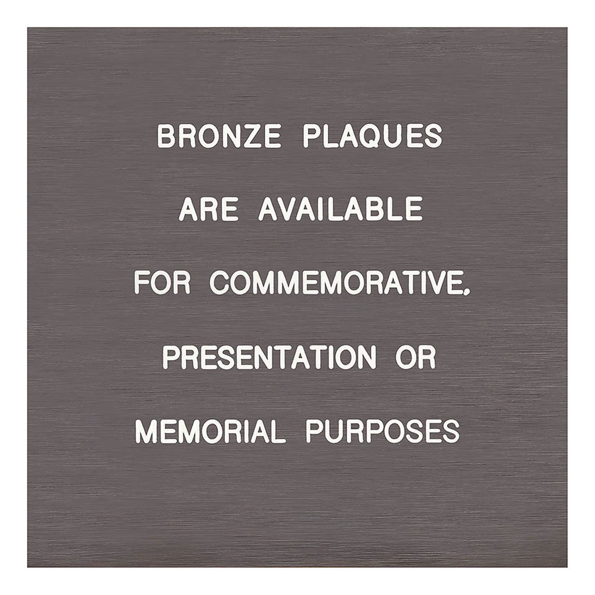 Barlow Tyrie Plaques & Inscriptions Plaque en bronze avec inscriptions  