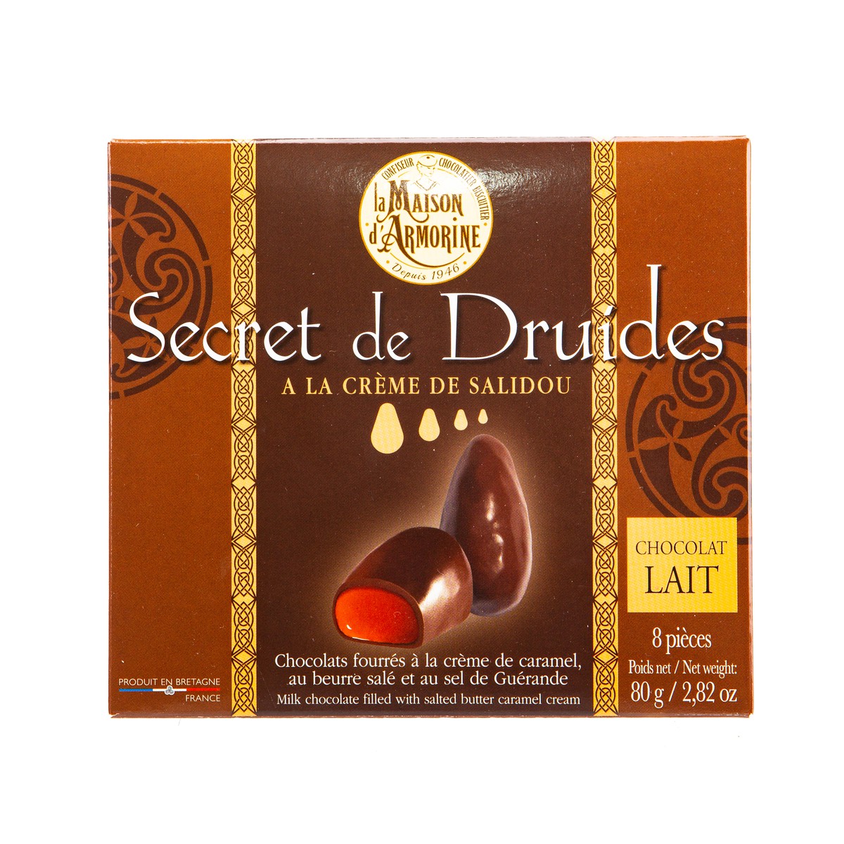 La Maison D'Armorine  Etui Secret des druides au Lait 80gr  80gr
