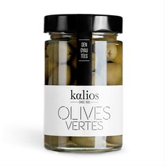 Kalios  Olives vertes dénoyautées aux herbes, 310gr  310gr net
