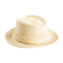   Chapeau ruban 3 bandes raphia  57cm