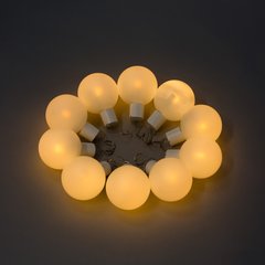   Boule lumineuse LED chaude Int. scintillantes 10pcs à suspendre 10pcs  8x10cm