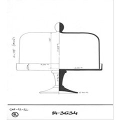 Schilliger Design Norverre Cloche sur pied  29x31cm
