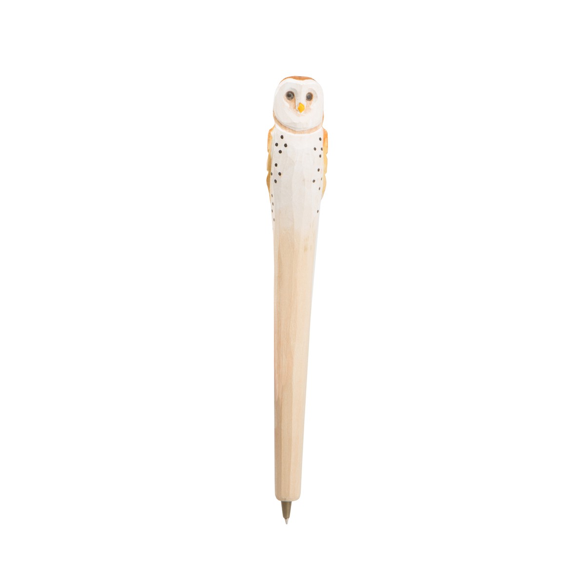   Stylo Oiseaux en bois sculpté  18cm