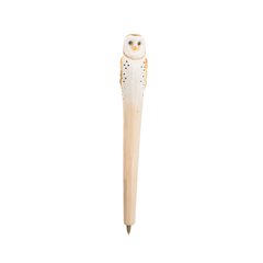   Stylo Oiseaux en bois sculpté  18cm