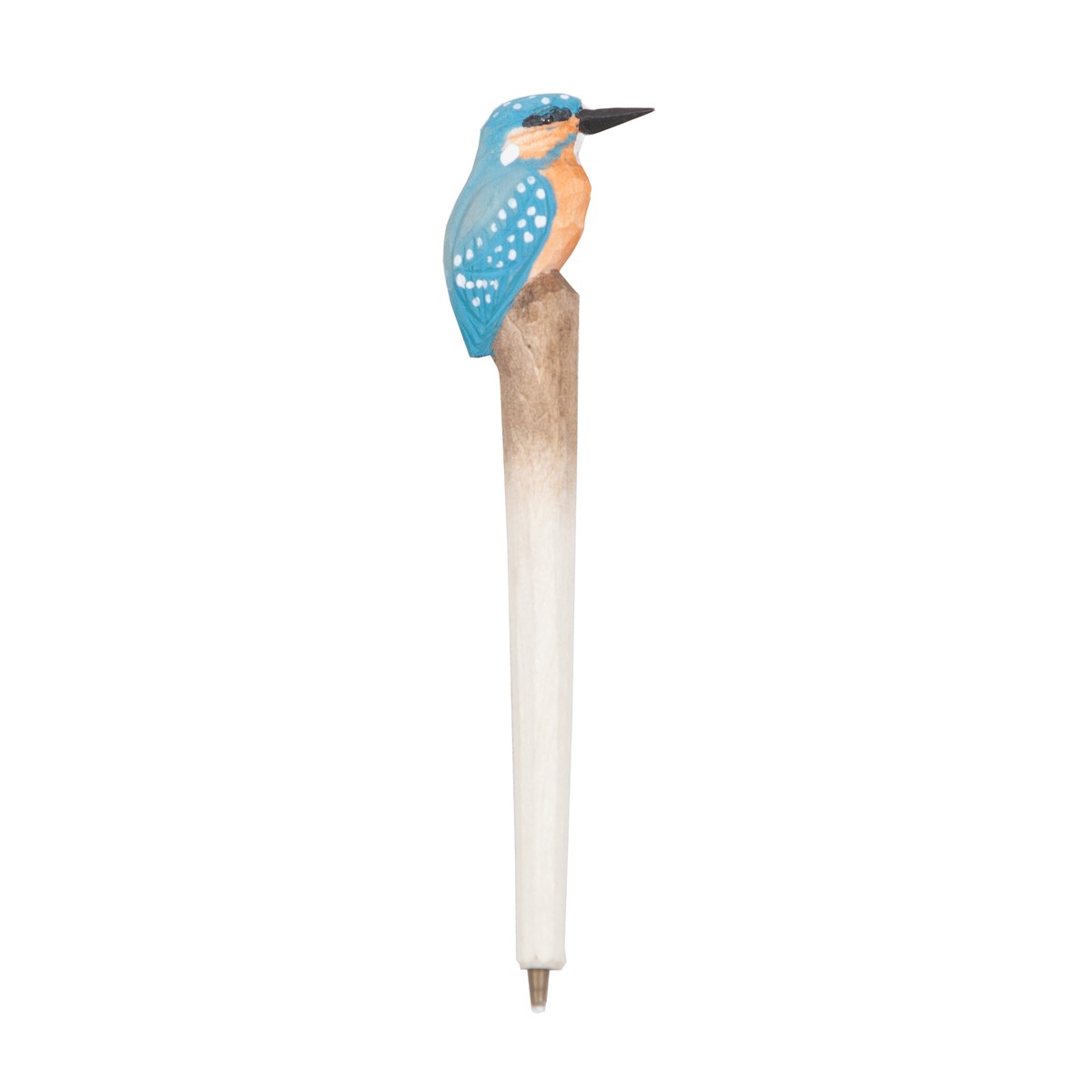   Stylo Oiseaux en bois sculpté  18cm