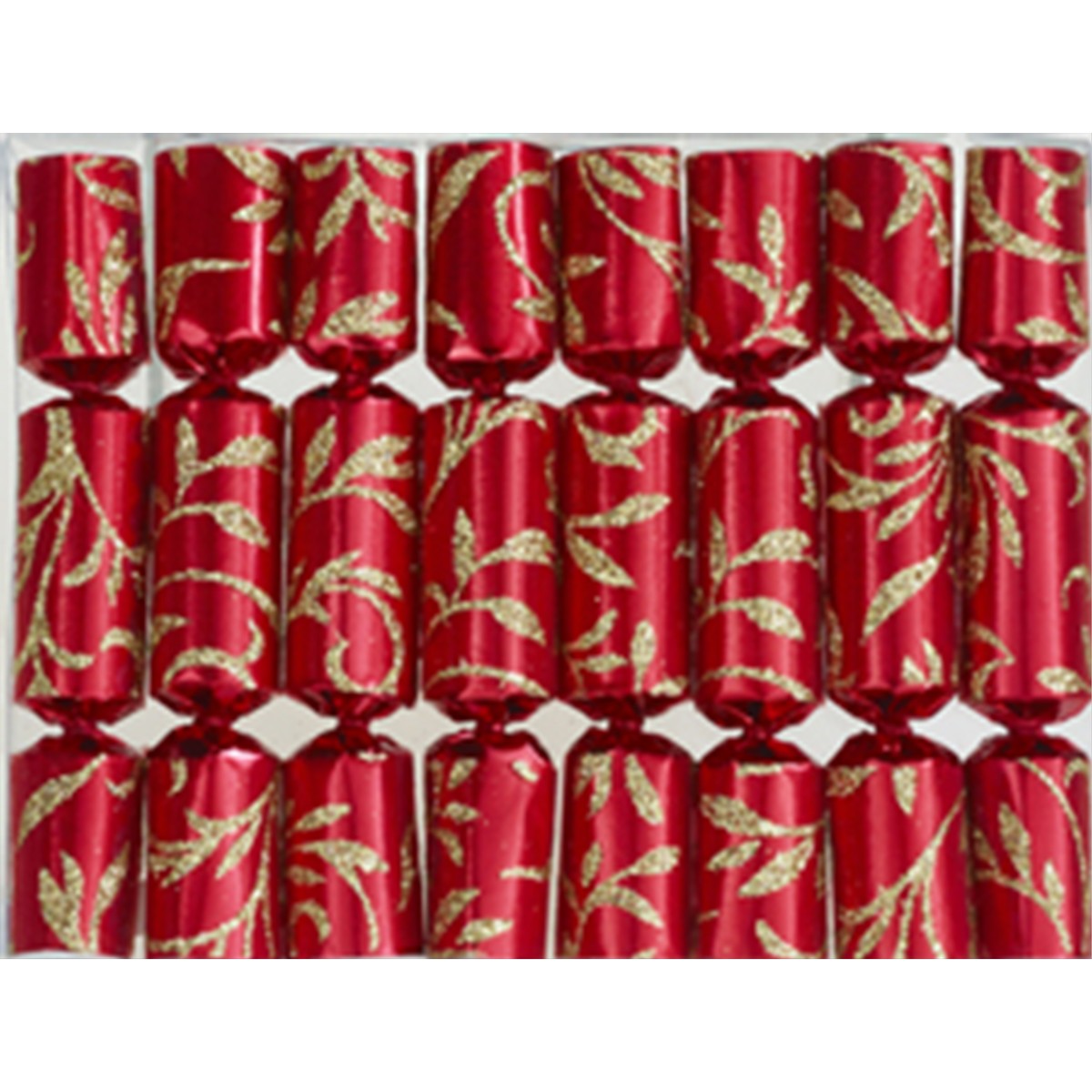  Robin Reed Crackers Red Floral glitter boite de 8 pièces  15cm