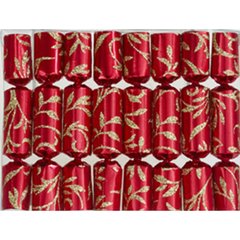  Robin Reed Crackers Red Floral glitter boite de 8 pièces  15cm