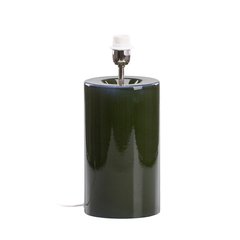   Pied de lampe Almada cylindrique en faïence Vert militaire 17.5x30cm