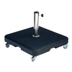   Socle 60 kg noir avec 4 roulettes inclus Noir 60cm